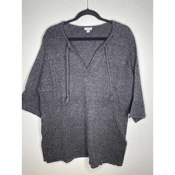 J. Jill Pure Jill Sweater Size L Women's Wool Blend V-Neck Pullover 3/4 Sleeves - Picture 6 of 7